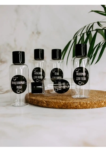 Plastic Product Banyo Şişeleri İçin Etiketler 101295591 Siyah