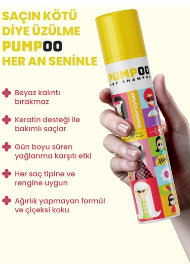 Pumpoo Spanish Summer Kuru Şampuan 200 ML
