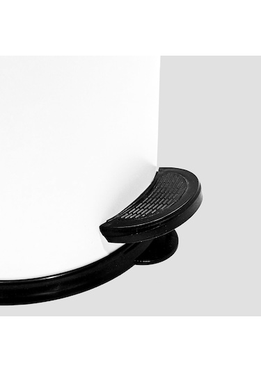 Banyo Seti 2'li Beyaz Renk 3l Çöp Kovası + Klozet Fırçası Kolay Temizlik Beyaz