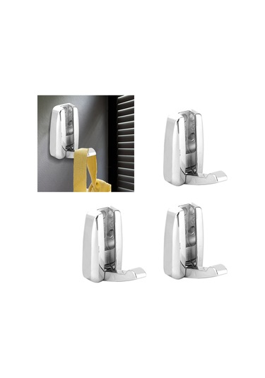 Konesam 3 Adet Gizli Zincirli Çelik Giysi Kancası - Dayanıklı, Uzun Ömürlü, Çok Amaçlı Banyo, Yatak Odası, Mutfak Diğer