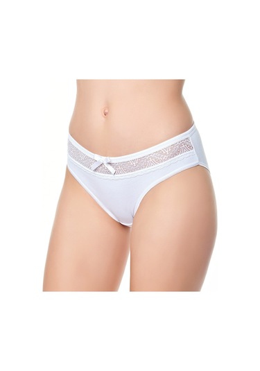 Tutku Elit 12' Li Bayan Beli Dantelli Bikini Külot 2704 Beyaz