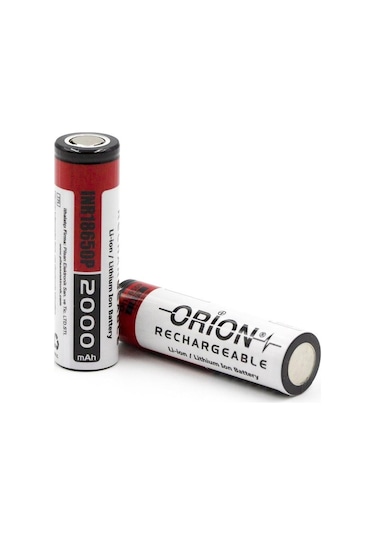 Orion 18650P 3.7 V 2000 mAh 15C Li-ion Şarj Edilebilir Pil