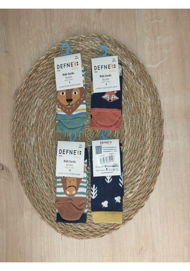 4 Çift 5-6 Yaş Erkek Bebek Çocuk Pamuklu Çorap-711 ÇoK Renkli