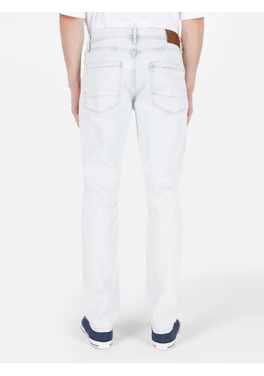 Colins 044 Karl Normal Kesim Düşük Bel Düz Paça Açık Mavi Erkek Pantolon Denim