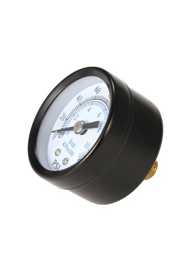 Yunboo 40mm Çift Ölçekli Göstergeli Basınç Ölçer, 0-10bar/0-160psi, 1/8" Npt Dişli, Metal Hidrolik Manometre Ts-40