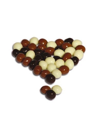 Melodi Çikolata Mini Kahve Çekirdekli Sütlü-Bitter-Beyaz Çikolatalı Draje 500 G