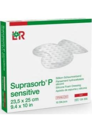 LR Suprasorb P Sensitive Silikon Köpük Örtü 23.5 x 25 CM