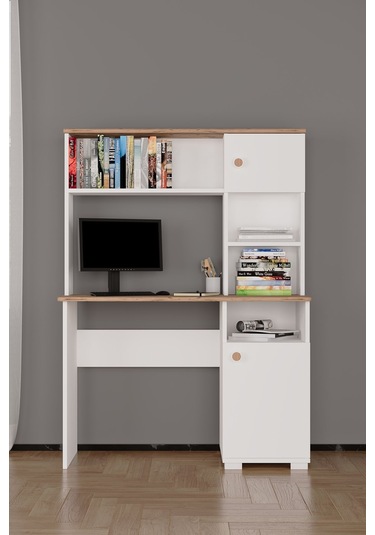 Meta Çalışma Masası Atlantik Çam Beyaz Atlantik Çam Beyaz