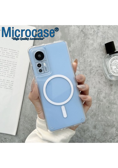 Xiaomi 12/12X/12S Magsafe Yarı Esnek Plastik Şeffaf Kılıf -AL8115