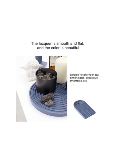 Dancemonkey Su Dalgası Çay Çerez Sunum Kesme Tahtası Koyu Yeşil M Koyu Yeşil, Geleneksel Tasarım Yeşil