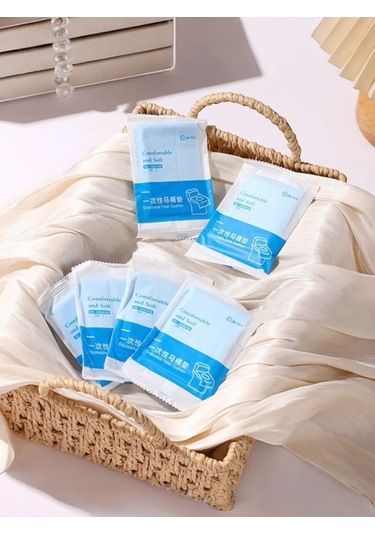 Sunduchok Home Tuvalet Klozet İçin Tek Kullanımlık Çift Katmanlı 10 Adet Kâğıt 432072360 Açık Mavi