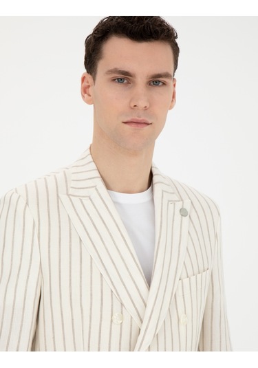 Pierre Cardin Erkek Ekru Ceket 50284938-vr019 Ekru
