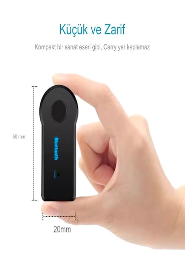 3.5mm 120mah Bluetooth Kablosuz Aux Araç Kiti Ses Hoparlör Univer