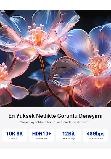Ugreen 8k Hdmı Görüntü Aktarma Kablosu, 3 Metre, 40181