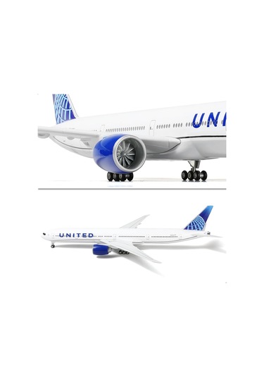 1/157 Ölçekli Boeing 777 United Airlines 47 Cm Model Uçak