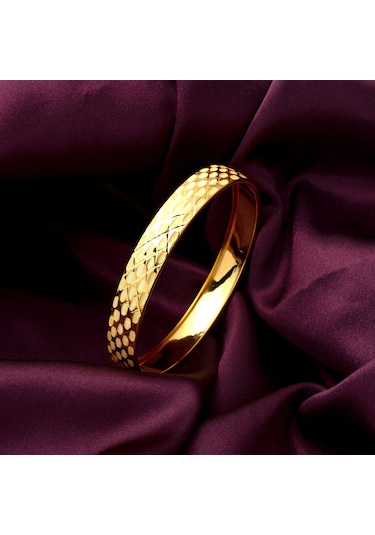 Bilezikci Baklava Desenli 14 Ayar Altın Hediyelik Bilezik