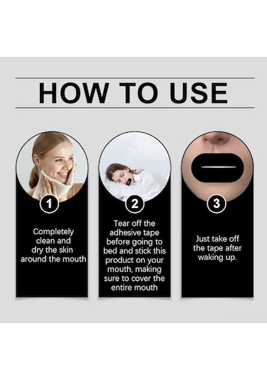 Hangfox 60 Adet Uyku Ağız Bandı - Horlama Azaltıcı, Konforlu Nefes Alma, Uyku Kalitesini Artıran, Neme Dayanıklı Ve Soluklu Kapaklama Bandı