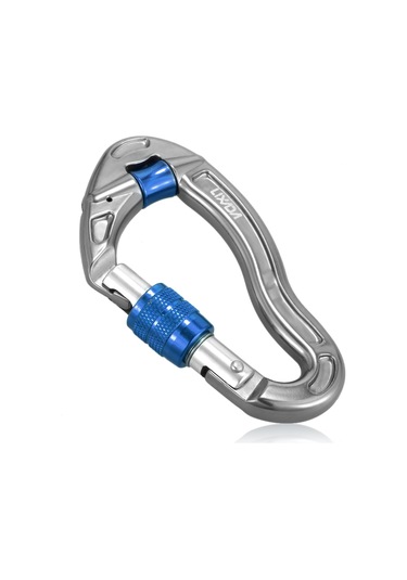 Lixada 25kn Takılmayan Karabina D Şekilli Karabina Hızlı Klips Ekipmanı Vida Kilidi Kamp Kayası Tırmanma Seyahat Hamak Anahtarlık Karabina