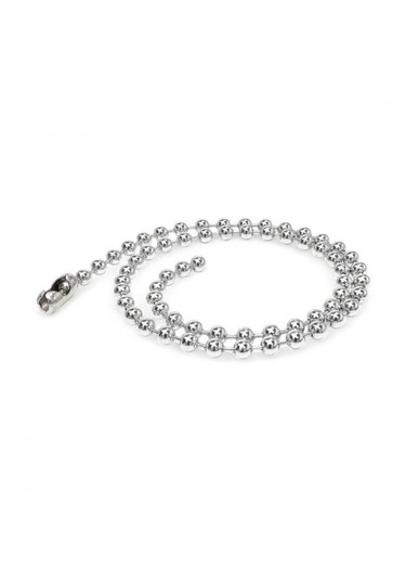 Erkek Damla Çelik Zincir Kolye 6mm 9182 Gümüş