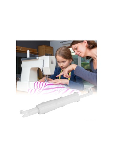 Tenfowee Ev İçin Beyaz Makine İğne İpliği Aracı - Hızlı İpleme Ve İğne Değiştirme, Zekice Tasarım, Göz Problemleri İçin Uygun Beyaz