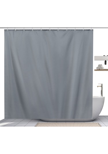 Duş Perdesi 180x180 Tekstil Banyo Perdesi Küf Tutmaz, Su İtici, Yıkanabilir Diğer