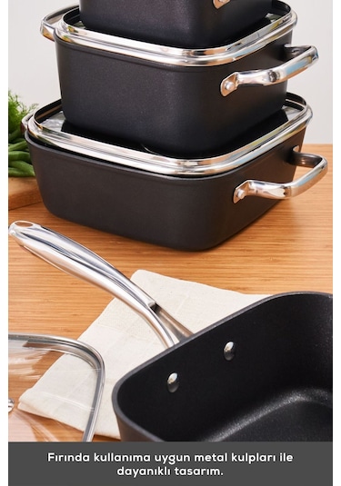 Karaca  Biodiamond Master Quattro İndüksiyon Tabanlı 8 Parça Tencere Seti