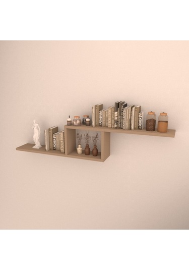 Rafkestir Side Duvar Rafı Cappicino