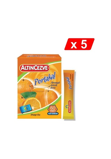 Altıncezve Tek İçimlik Portakal Aromalı İçecek Tozu 5'li 40 x 1.5 G
