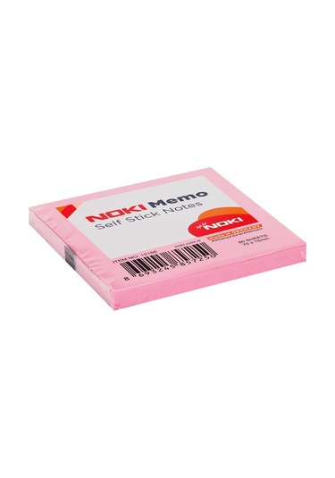 Noki Memo 75x75 Mm Yapışkanlı Not Kağıdı 80 Yaprak Açık Pembe 12 Adet 12166