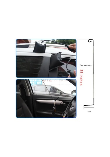 Elmpaly 14 Parça Araç Çantası Uzun Tutamaklı Pompa Hava Yastığı Acil Yol Yardım Seti