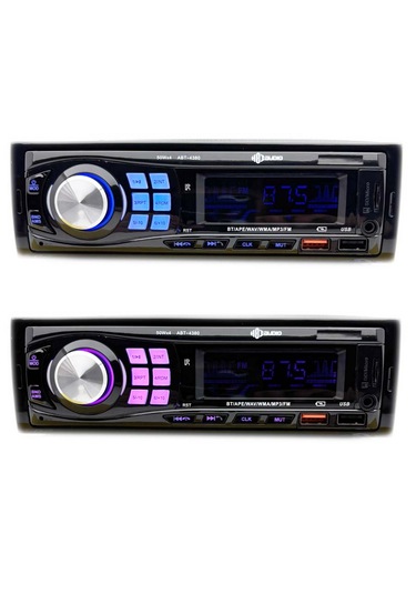 Hei Abt 4380 Usb Sd Aux Bluetooth Radio Renkli Ekran Oto Teyp