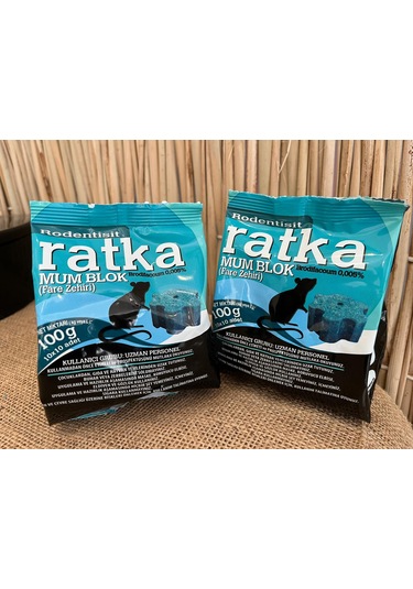 Fare Zehri Ratka Mum Blok 2 Adet 100 Gr Fare Ilacı Fare Ze
