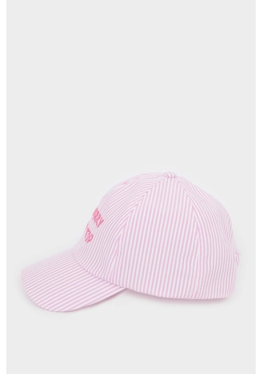 Defacto Çizgili Cap Şapka Kız Çocuk D8426a826smpn1 Pembe-pn1 Defacto Çizgili Cap Şapka Kız Çocuk D8426a826smpn1 Pembe-pn1