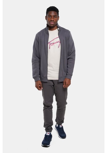 Tommy Hilfiger Erkek Tjm Austin Jogger Pantolon - Gri Washed Black