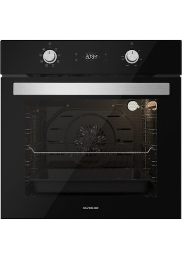 Silverline BO6504B01 - CS5335B01 - 3457 Soho 60 Siyah Cam Ankastre Set