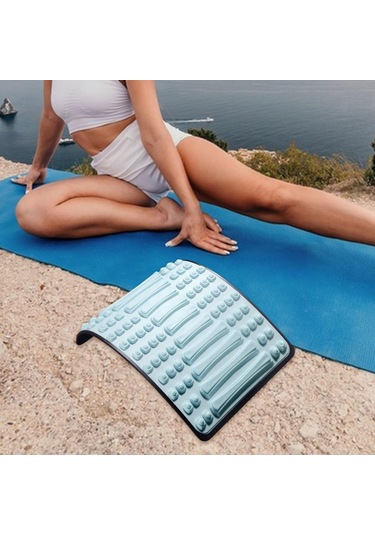 Homyl Sırt Gerdirici Ayarlanabilir Masaj Aleti Kas Eğitimi Yoga Mavi