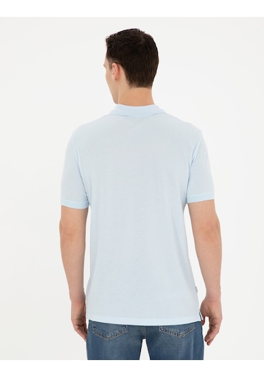 Pierre Cardin Erkek Buz Mavisi Tişört Basic 50280753-vr095 Buz Mavi