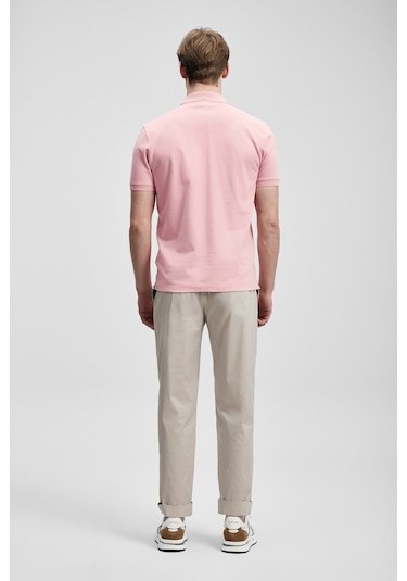 Lufian Laon Smart Erkek Polo Tişört Pembe Pembe 111040230100800
