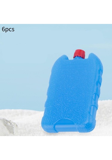 Suntek 6x Buz Soğutucu Blokları Yeniden Kullanılabilir Mavi