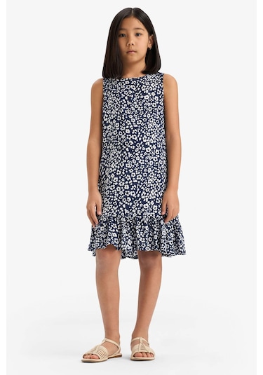Defacto Kız Çocuk Desenli Kolsuz Viskon Yazlık Elbise E7498a825smnv42 Lacivert Defacto Kız Çocuk Desenli Kolsuz Viskon Yazlık Elbise E7498a825smnv42 Lacivert