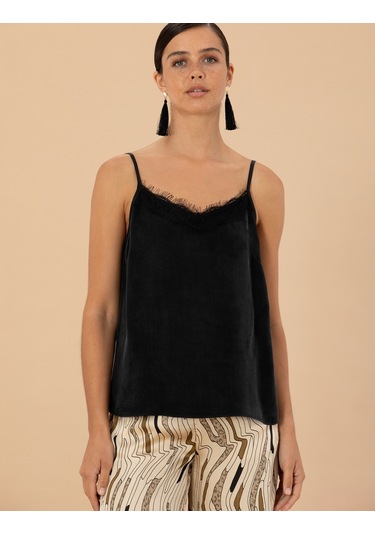 Pierre Cardin Kadın Siyah Kısa Kollu Bluz 50273132-vr046 Siyah