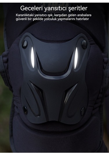 Eternal Luck Motorsiklet Koruyucu Donanım Düşme Önleyici Dizlikler Siyah