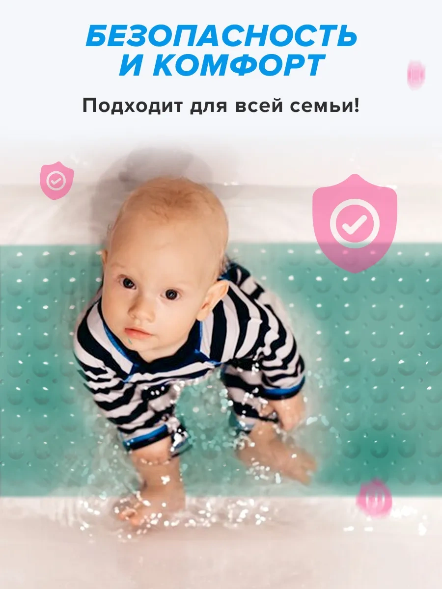 Conflate Banyo İçin Büyük Emici Vantuzlu Kaymaz Paspas 283844632 Naneli