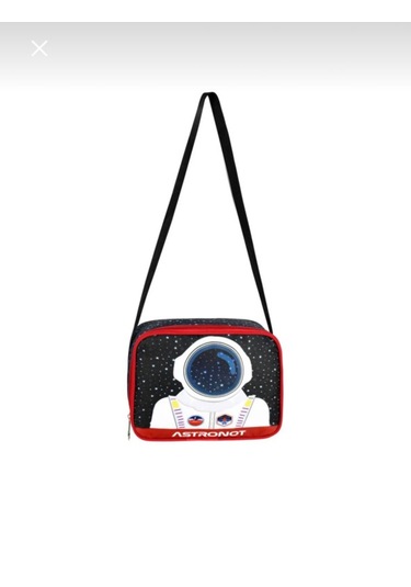 Newfull Astronot Baskılı Erkek Sırt Okul Çantası-2'li Set-syh Krm