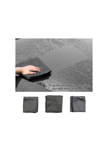 Samdoo Araç Temizleme Seti - 9 Parça Mikrofiber Bez, Eldiven Ve Sünger Yeşil