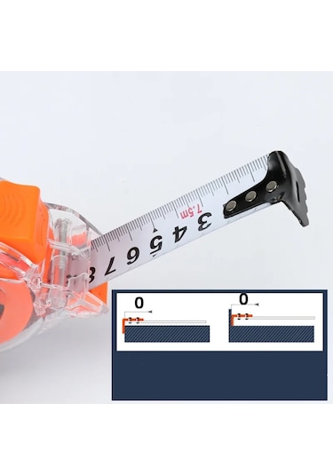 7.5 M X 25mm-3 5 7.5 10 M Taşınabilir Mezura Anti Düşme Aşınmaya Dayanıklı Mezura Su Geçirmez Mezura Metre Cetvel Çelik Mezura