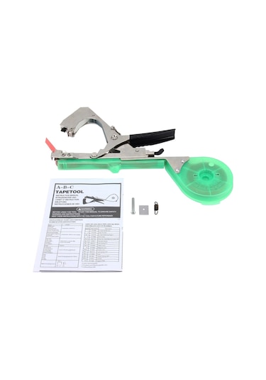 Tarım Bant Aracı El Bağlama Makinesi Bahçe Tesisi Bant Aracı Tapener Makinesi Yapışkan Bant Makinesi Green