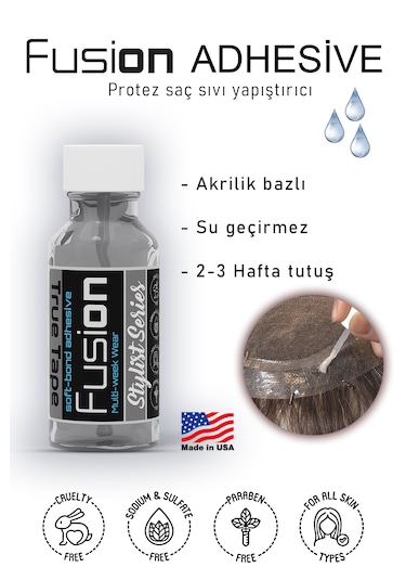 True Tape Fusion Protez Saç Likit Yapıştırıcı 0,68 Fl Oz 20ml