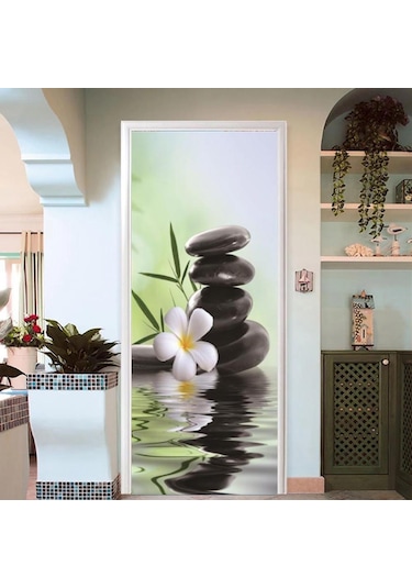 Kendinden Yapışkanlı Kapı Duvar Kağıdı Pvc Ev Tasarım Dekorasyon Plaj Yol Etiket Porte Manzara Posteri Duvar Duvar Çıkartmaları Mt-3315 Diğer