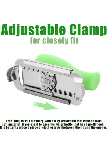 Jokmae Paslanmaz Çelik Kavanoz Açacağı - Her Boyuta Uygun, Yeşil Ve Gümüş Diğer